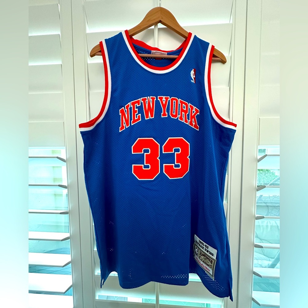 Mitchell & Ness Blue New York Jersey